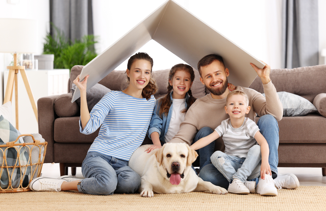 Families and individuals feeling secure and happy